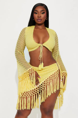 Don't Be Jealous Crochet Skirt Set