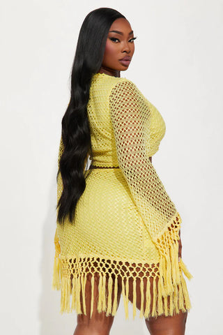 Don't Be Jealous Crochet Skirt Set