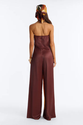 Sara Satin Head Scarf And Jumpsuit