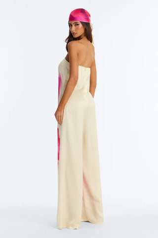 Sara Satin Head Scarf And Jumpsuit