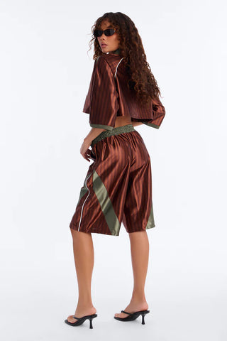 Play To Win Jort Set - Brown/combo