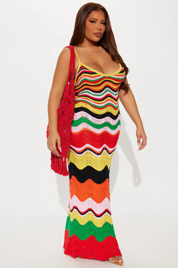 Imelda Crochet Maxi Dress