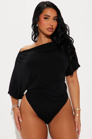 Flatter Me Off Shoulder Bodysuit