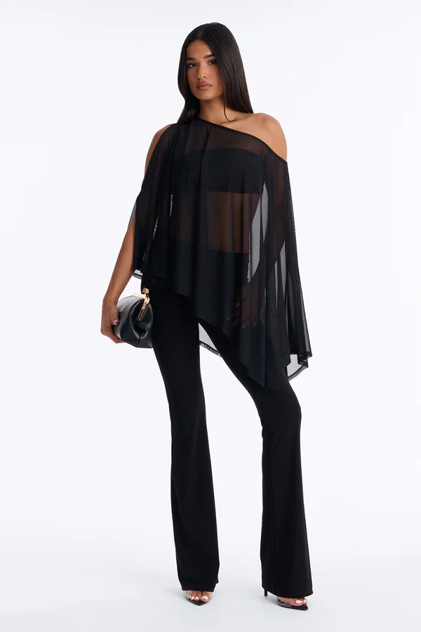Main Character 3 Piece Mesh Pant Set - Black