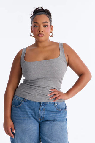 Madison Basic Square Neck Tank Top
