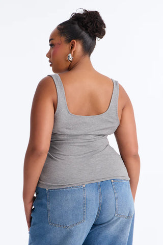 Madison Basic Square Neck Tank Top