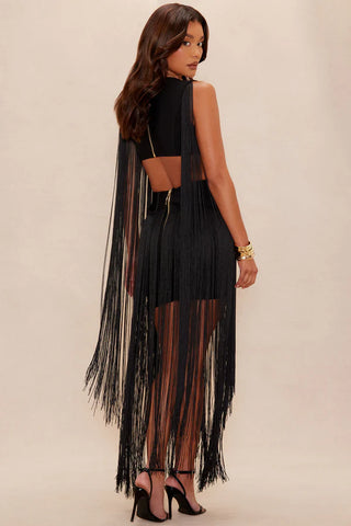 Monet Fringe Bandage Mini Dress
