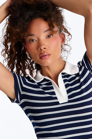 Optimist Striped Polo Pant Set