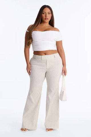 Elle Low Rise Straight Leg Pant