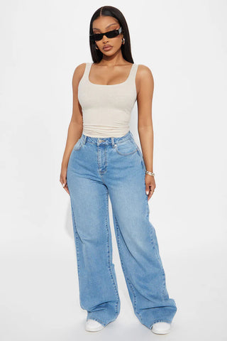 Madison Basic Square Neck Tank Top