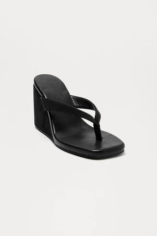 Mekia Thong Wedges - Black