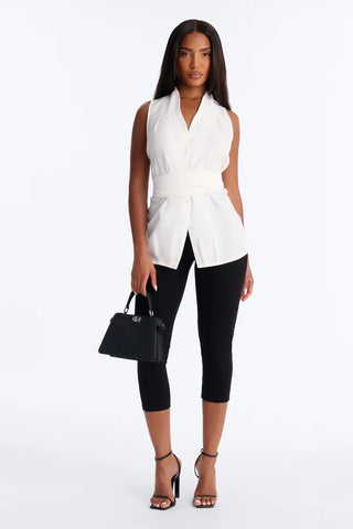Naya Waist Wrap Blouse Shirt
