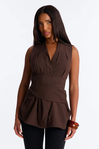 Naya Waist Wrap Blouse Shirt
