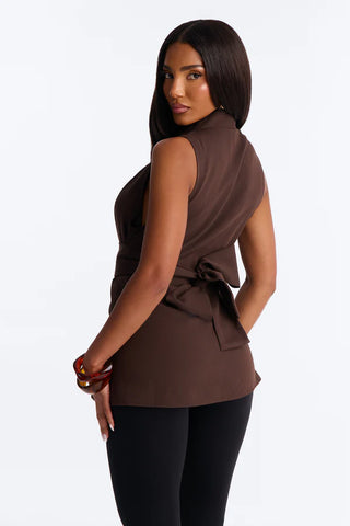 Naya Waist Wrap Blouse Shirt