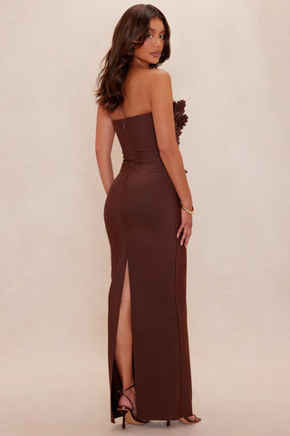 Jade Beaded Bandage Maxi Dress