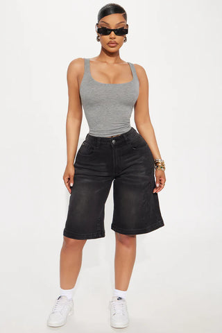 Madison Basic Square Neck Tank Top