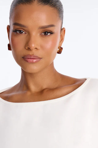 Cici Cinched Waist Short Sleeve Top