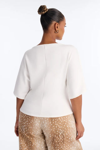 Cici Cinched Waist Short Sleeve Top