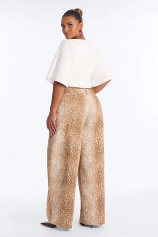 Deerly Beloved Low Rise Barrel Leg Pant