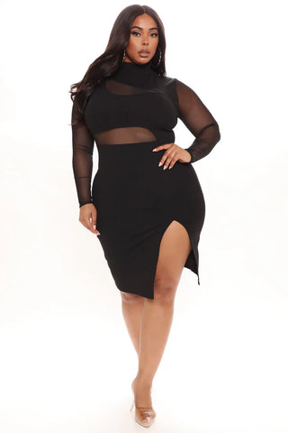 Fallen Angel Mesh Midi Dress