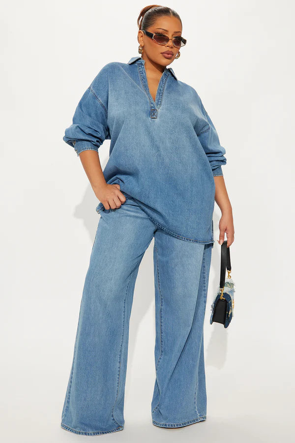 Blue Jean Baby Pant Set