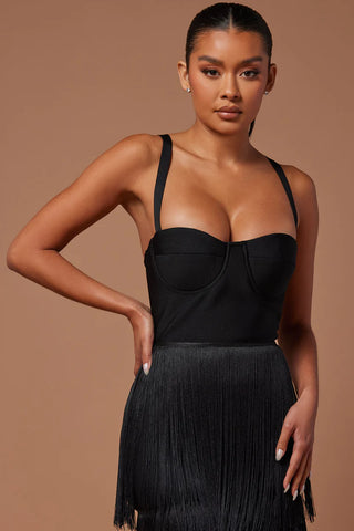 Faye Bandage Fringe Maxi Dress