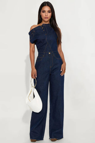 Dakota Denim Jumpsuit - Indigo