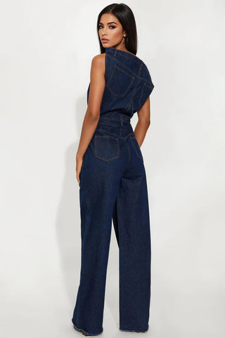 Dakota Denim Jumpsuit - Indigo