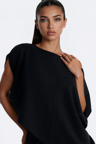 Alina One Shoulder Scuba Pant Set