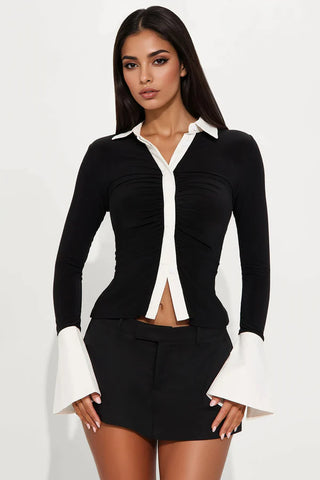 Sue Long Sleeve Button Up Shirt