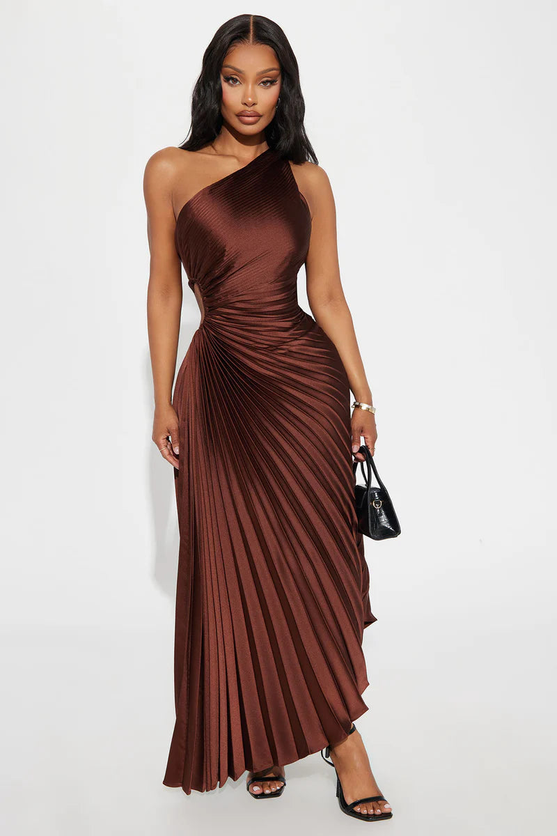 Belle Satin Maxi Dress