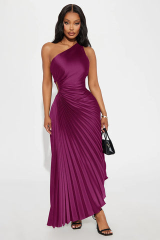 Belle Satin Maxi Dress