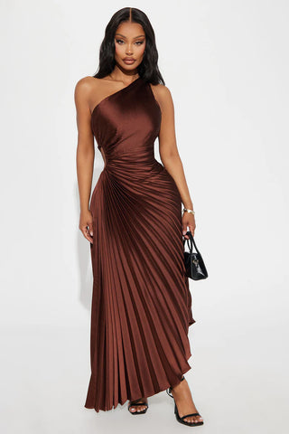 Belle Satin Maxi Dress