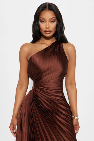 Belle Satin Maxi Dress
