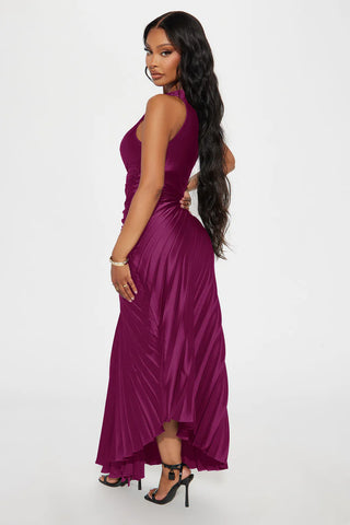 Belle Satin Maxi Dress