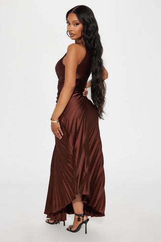 Belle Satin Maxi Dress