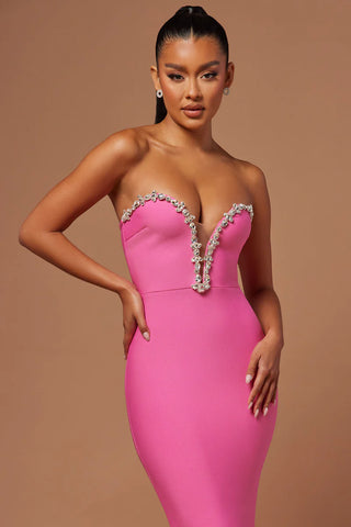 Odessa Embellished Bandage Gown