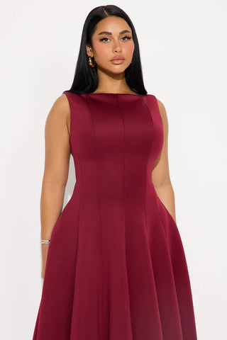 Sweet Sunday Pleated Midi Dress