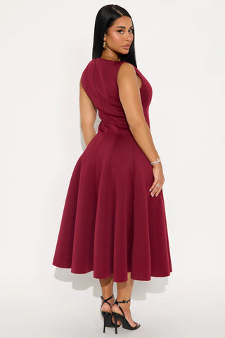Sweet Sunday Pleated Midi Dress