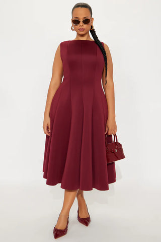 Sweet Sunday Pleated Midi Dress