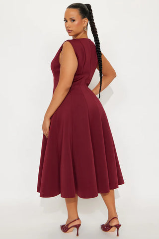 Sweet Sunday Pleated Midi Dress