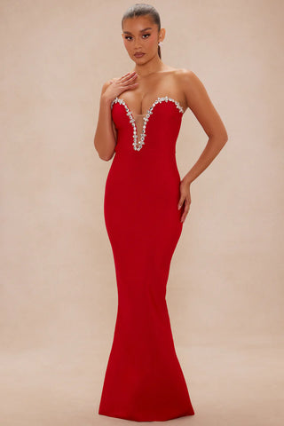 Odessa Embellished Bandage Gown