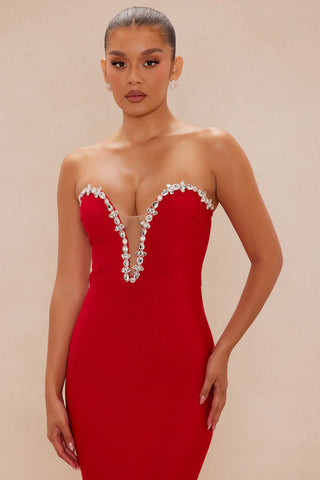 Odessa Embellished Bandage Gown
