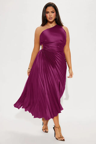 Belle Satin Maxi Dress