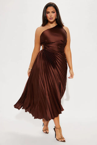Belle Satin Maxi Dress