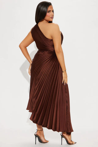 Belle Satin Maxi Dress