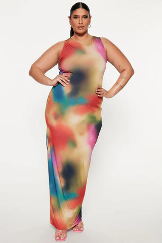 California Coastline Maxi Dress