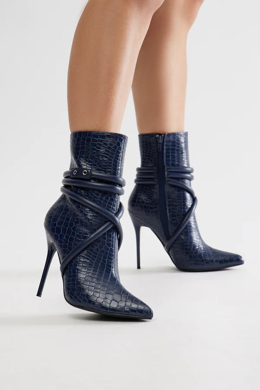 Camryn Booties - Navy