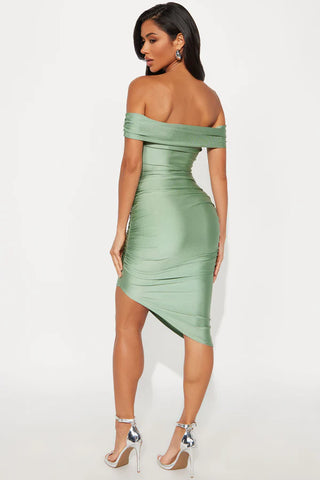 Rosalinda Off Shoulder Midi Dress