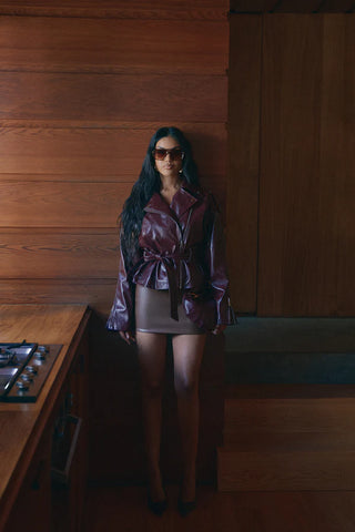 Moving On Faux Leather Moto Jacket